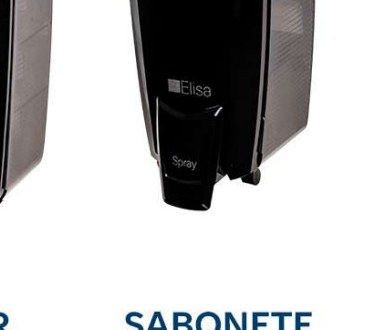 Sabonete 400/800ml Preto