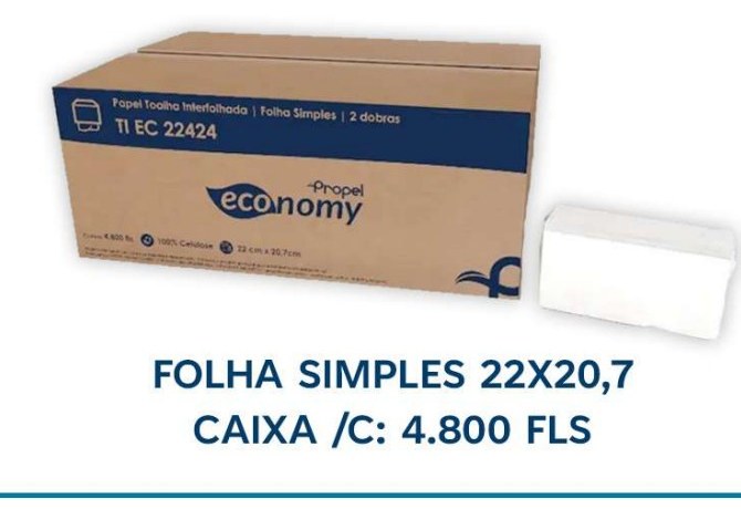 Folha Simples 22x20,7 — Caixa 4.800 fls (TI EC 22424)